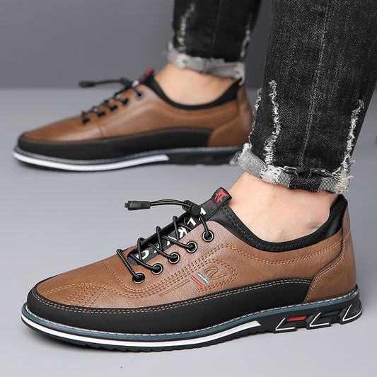 Genuine Leather Comfortable And Non-slip Waterproof Leather Shoes Men's