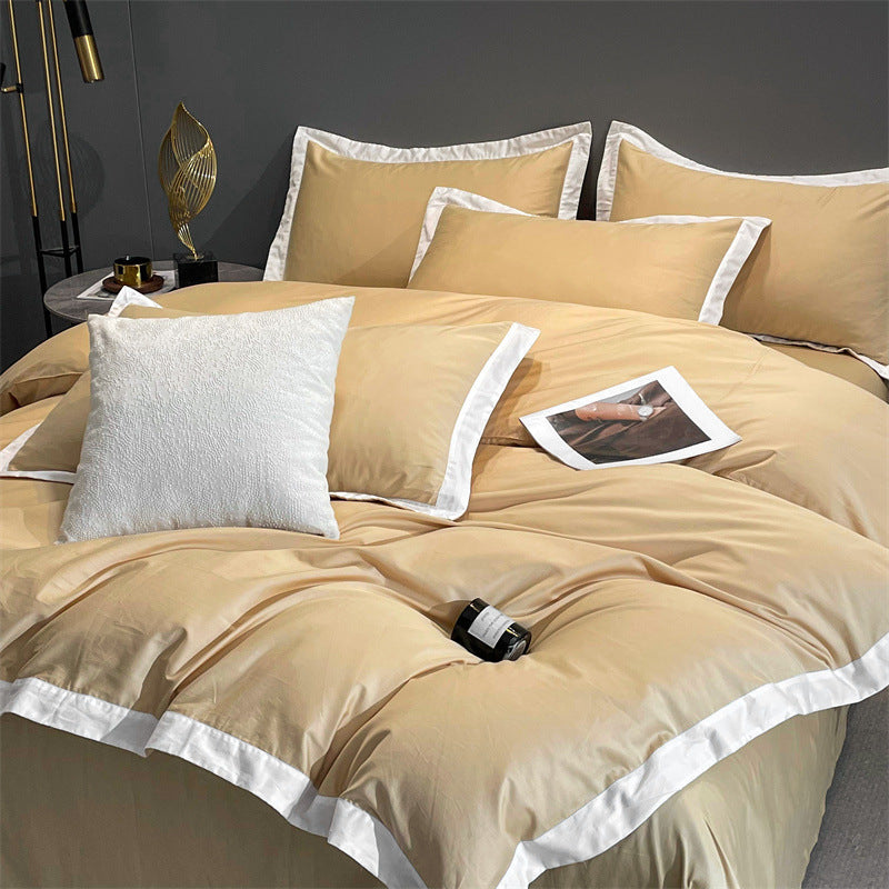 Four-piece Long Velvet High-grade Duvet Cover