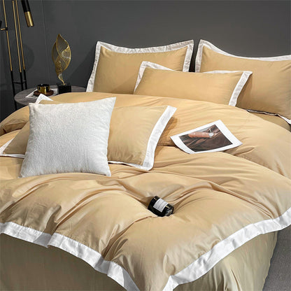 Four-piece Long Velvet High-grade Duvet Cover