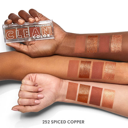 COVERGIRL Clean Colour Eyeshadow Quad #252 Spiced Copper 4g