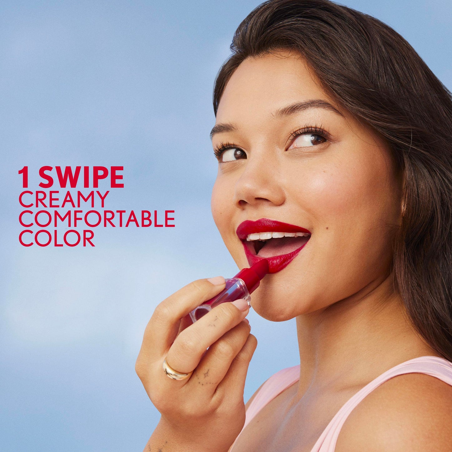 CoverGirl Clean Lip Color, Blooming Lilac, Satin Finish, 24-Hour Wear, Squalane, Avocado & Aloe, Non-Drying