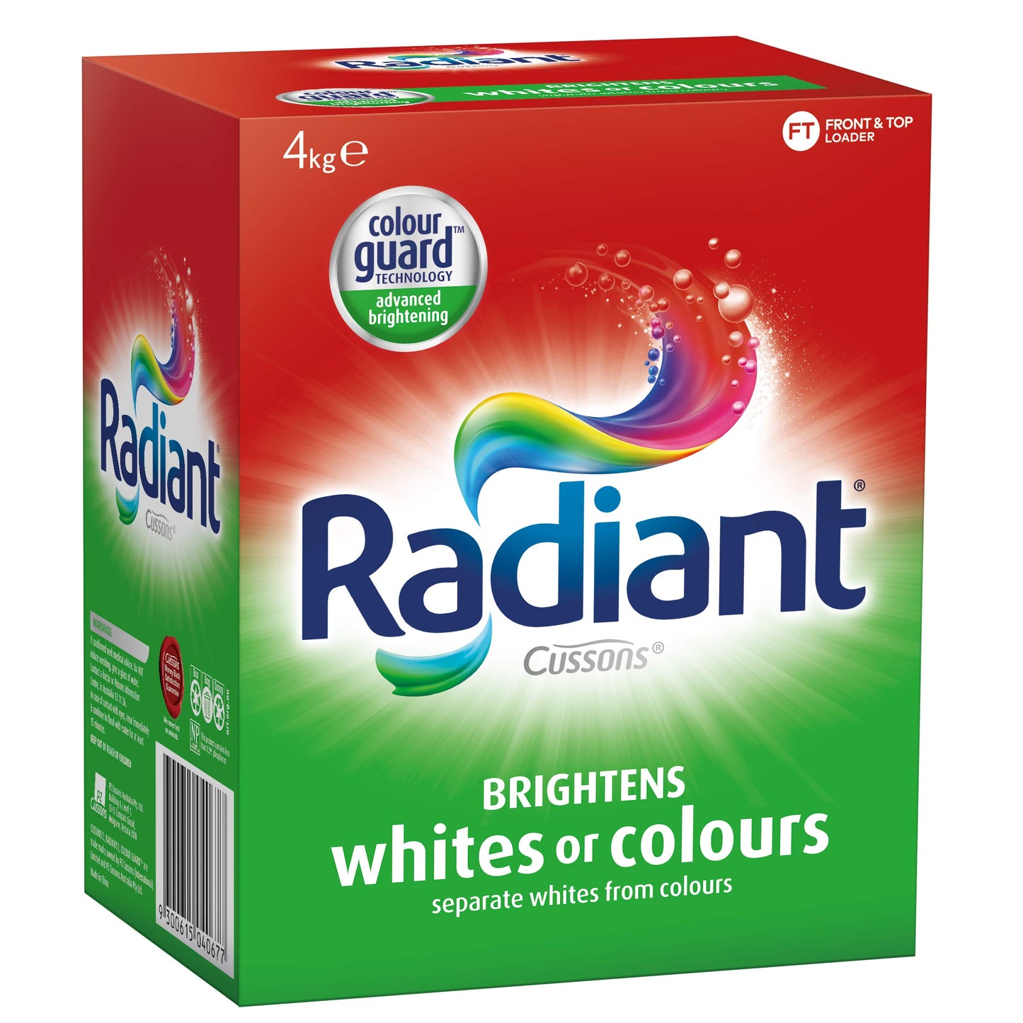 Radiant Washing Powder Laundry Detergent for Whites or Colours, 4kg
