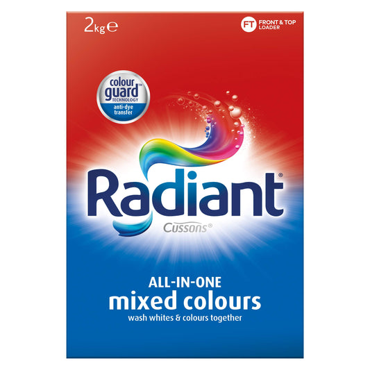Radiant Washing Powder Laundry Detergent for Mixed Colours, 2kg