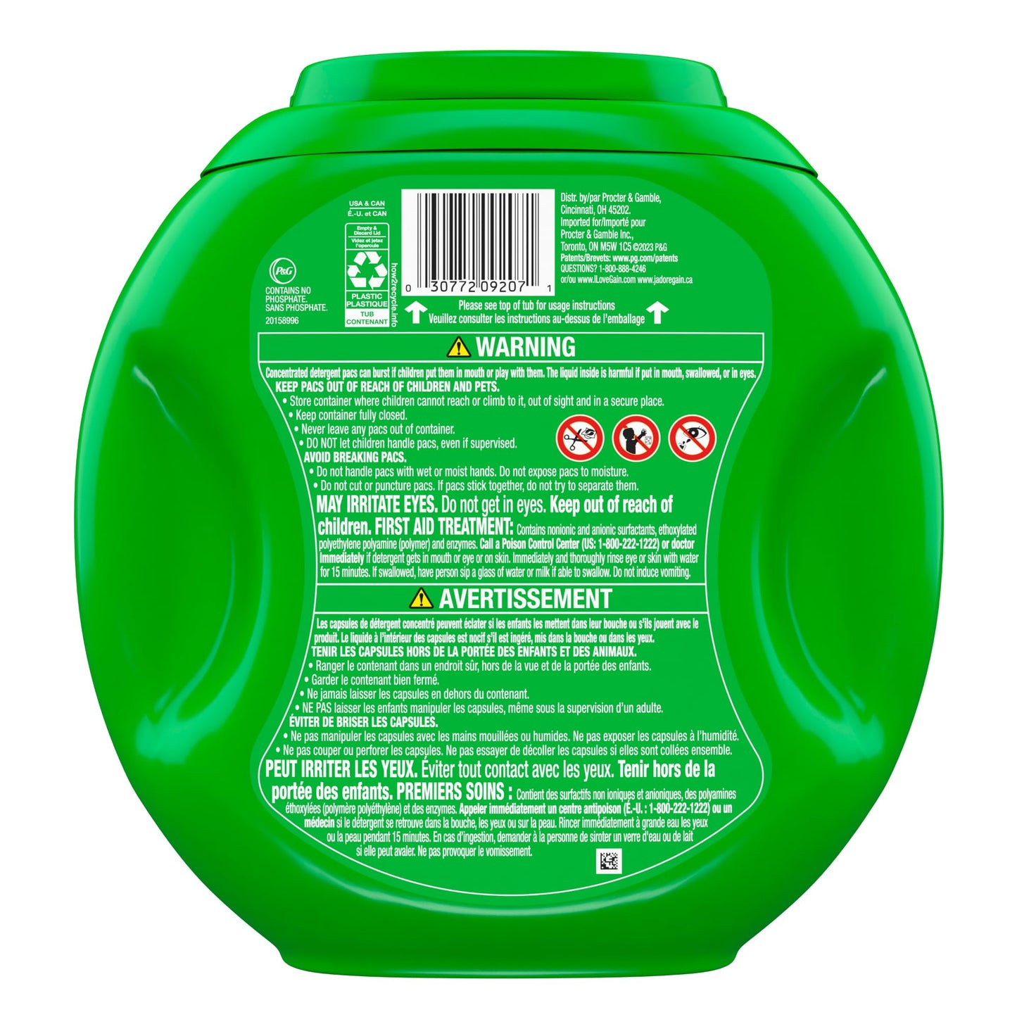 Gain Flings Laundry Detergent Pacs, Original Scent, 3 in 1 HE Detergent Pacs with Oxi Boost and Febreeze, 76 Count