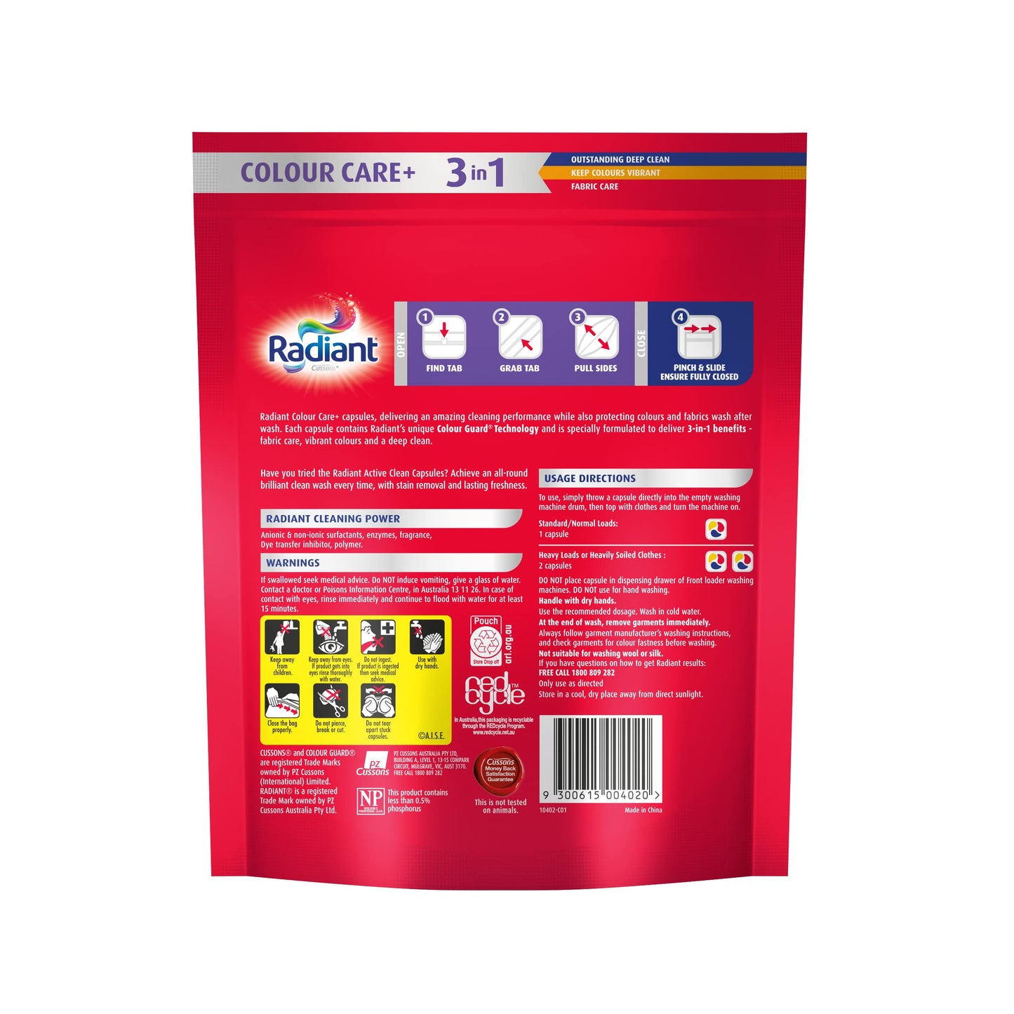 Radiant Colour Care 3-In-1 Laundry Detergent 28 Capsules, 420 g (Pack of 2)