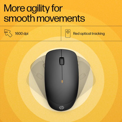 HP 230 Wireless Mouse and Keyboard Combo with Lag Free Wireless 2.4GHz, Long Lasting Battery - 16months, Up to 1600 DPI Mouse Precision, Quiet Keys and clicks, Black, 18H24AA
