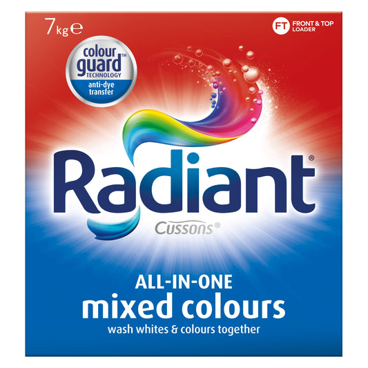 Radiant Washing Powder Laundry Detergent for Mixed Colours, 7kg