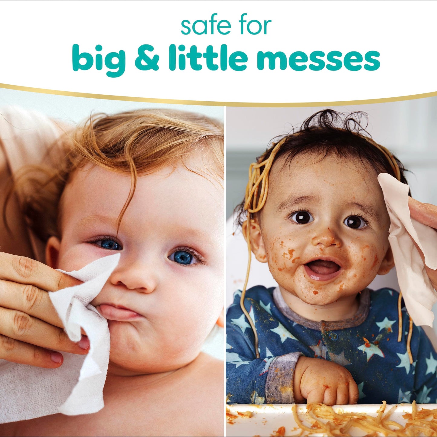 Pampers Baby Wipes Sensitive Perfume Free 4X Pop-Top Packs 336 Count