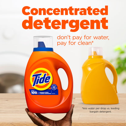 Tide Liquid Laundry Detergent, Original, 64 loads, 84 fl oz, HE Compatible (Packaging May Vary)