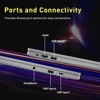HP Chromebook 14" HD Laptop for Business & Students, Intel Celeron N4120, 4GB LPDDR4, 224GB Storage(64GB eMMC+160GB Docking Station), UHD Graphics, Webcam, Long Battery Life, Chrome OS, Modern Gray