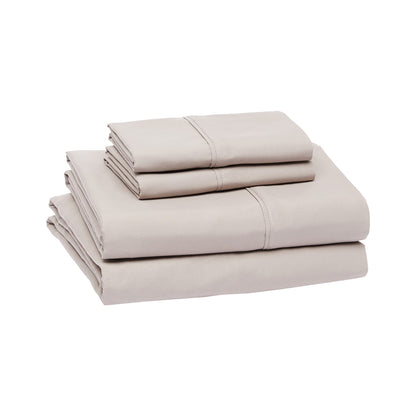 Lightweight Super Soft Easy Care Microfiber Bed Sheet Set with 36-cm Deep Pockets - King, Taupe