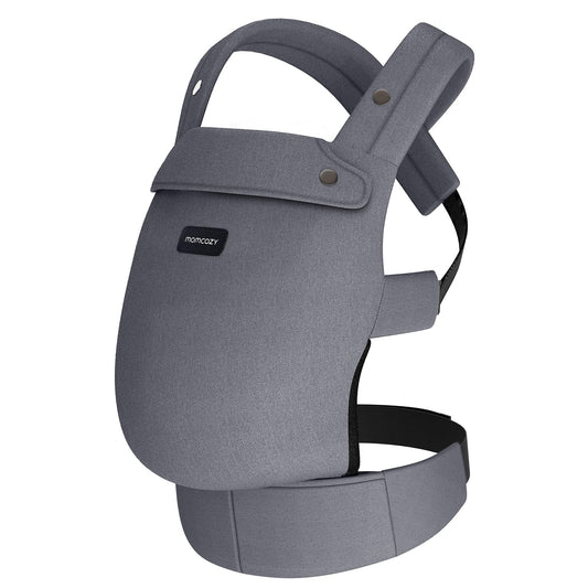Momcozy Baby Carrier - Ergonomic, Cozy and Lightweight Carrier for 7-44lbs, Effortless to Put On, Ideal for Hands-Free Parenting, Enhanced Lumbar Support, Purehug for Infant to Toddler, Grey