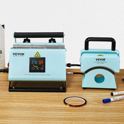 VEVOR 2 In 1 Tumbler And Hat Heat Press Machine Heat Machine For Caps Hats Mugs