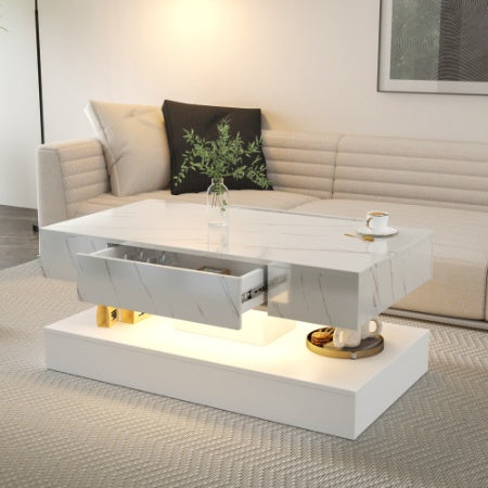 High LED Coffee Table,Modern Coffee Table For Living Room,Living Room Tables,Large Living Room Furniture,LED Lights