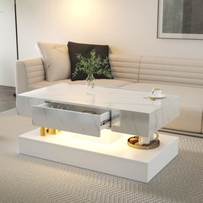 High LED Coffee Table,Modern Coffee Table For Living Room,Living Room Tables,Large Living Room Furniture,LED Lights