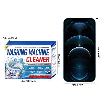 Washing Machine Cleaner Descaling 24-piece Pack - Deep Cleaning Sheets For HE Front Loaders And Top Loading Washing Machines, Septic Tank Safety And Environmentally Friendly Deodorant, Cleaning Inner