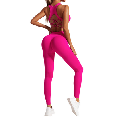 Hip-Lifting Sports Leggings Yoga Clothes Set - High Performance Activewear