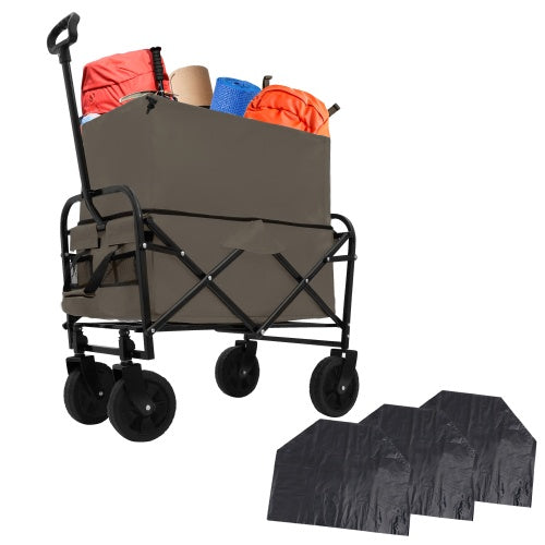 Multi-use Utility Grocery Cart  For Camping 3pcs Plastic Liner Bag  Cover
