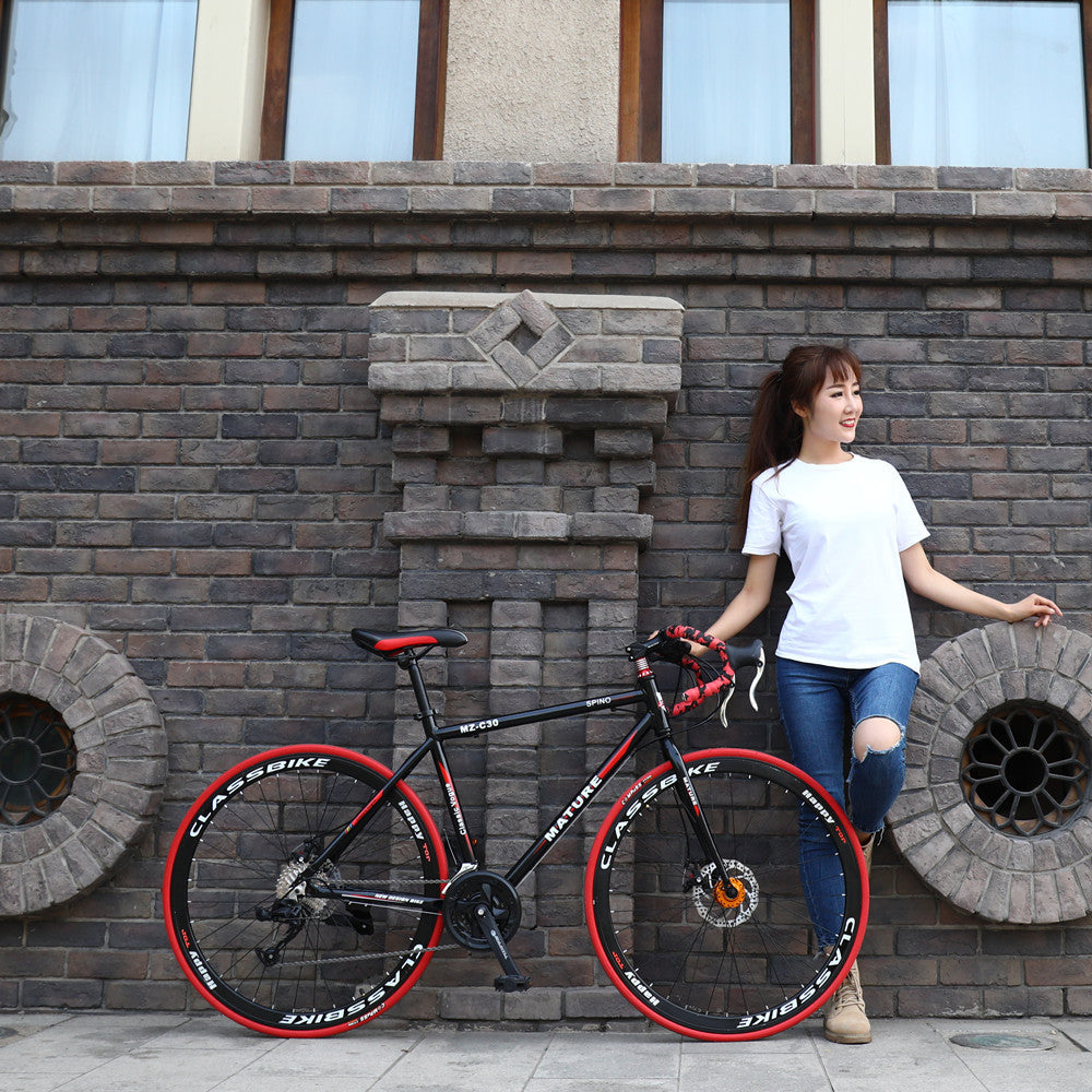 Alloy Road Bike 21 Speed Bend Double Disc Brake
