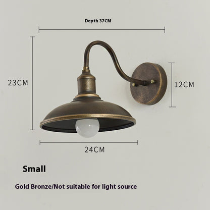 Outdoor Waterproof Wall Lamp Retro Iron Art Lamps