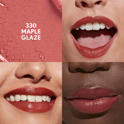 CoverGirl Clean Lip Color, Maple Glaze, Satin Finish, 24-Hour Wear, Squalane, Avocado & Aloe, Non-Drying
