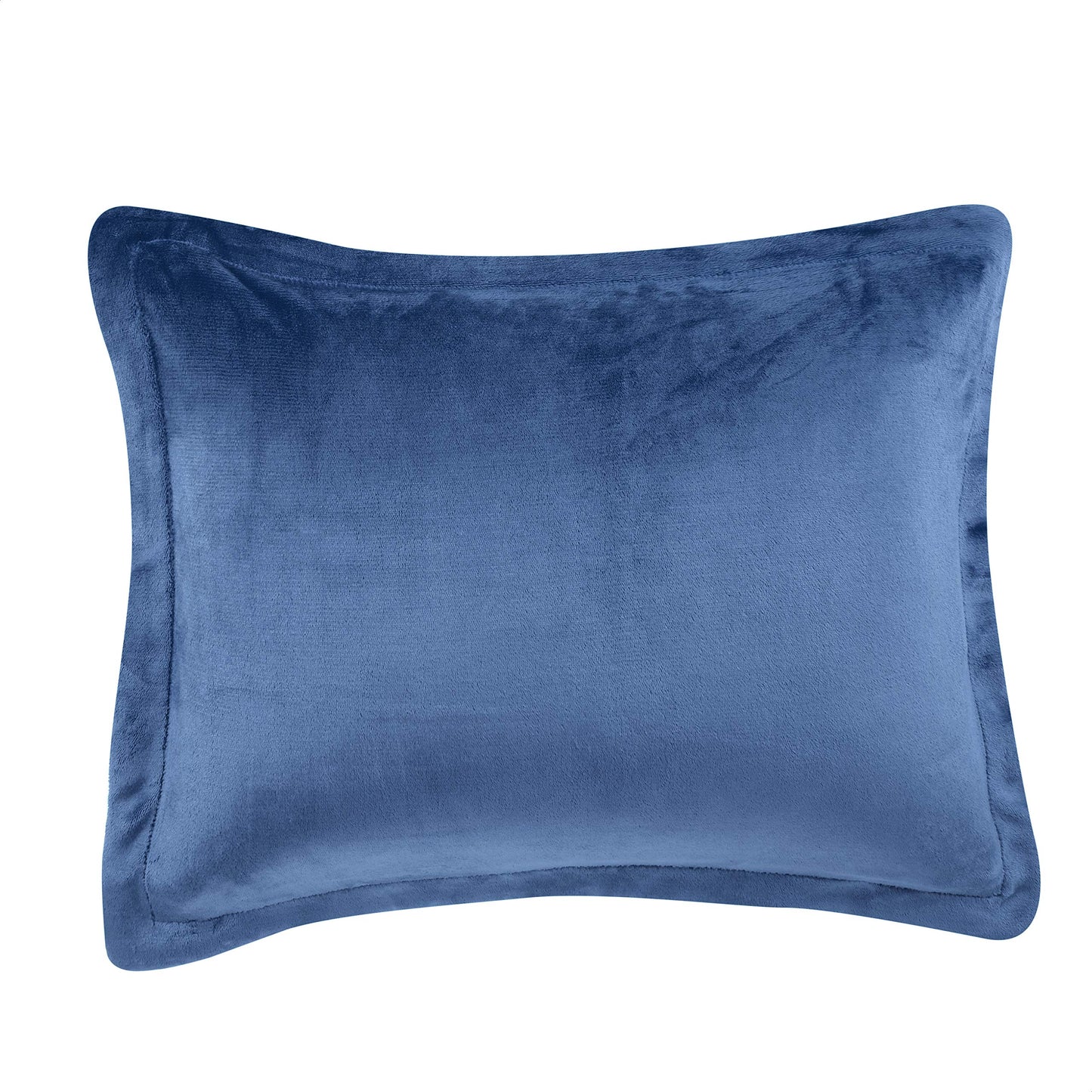Ultra-Soft Micromink Sherpa Comforter Bed Set - Navy, Full/Queen