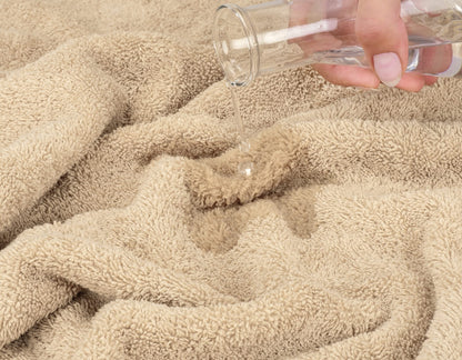 American Soft Linen Luxury 6 Piece Towel Set, 2 Bath Towels 2 Hand Towel 2 Washcloths, 600 GSM 100% Cotton Turkish Towels for Bathroom, Beige Towel Sets