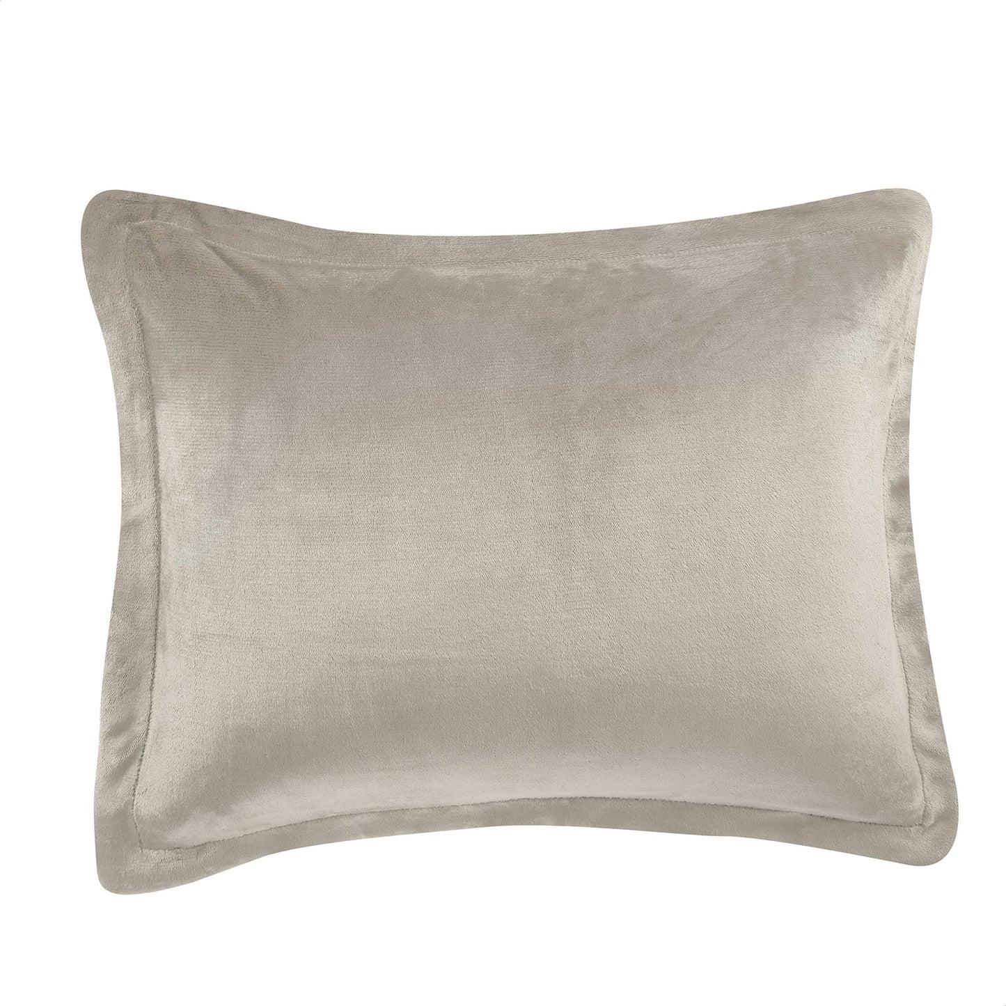 Ultra-Soft Micromink Sherpa Comforter Bed Set - Taupe, King