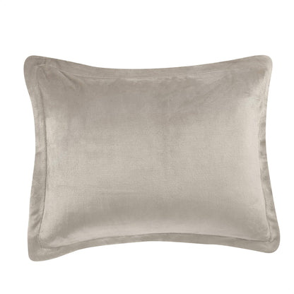 Ultra-Soft Micromink Sherpa Comforter Bed Set - Taupe, King