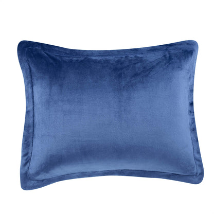 Ultra-Soft Micromink Sherpa Comforter Bed Set - Navy, Twin