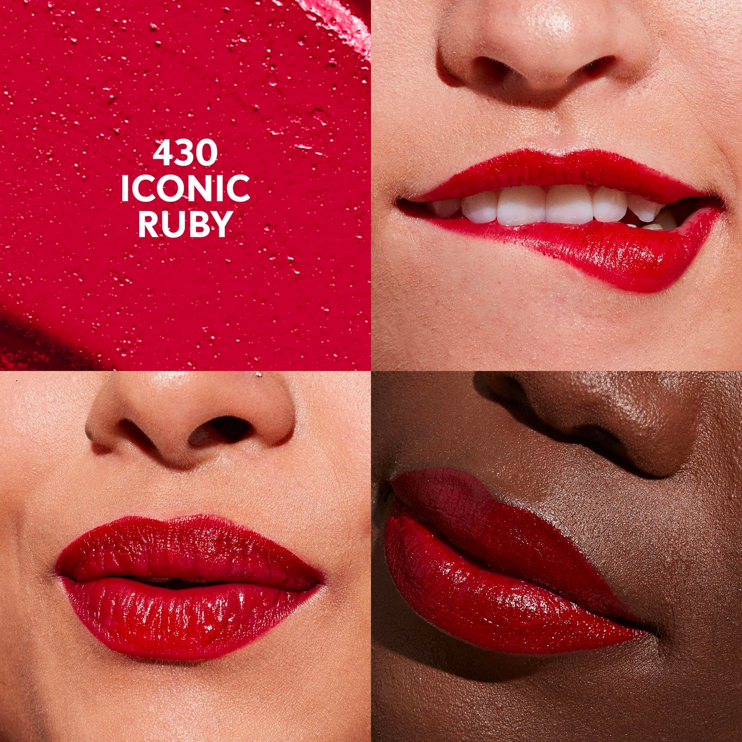 CoverGirl Clean Lip Color, Iconic Ruby, Satin Finish, 24-Hour Wear, Squalane, Avocado & Aloe, Non-Drying