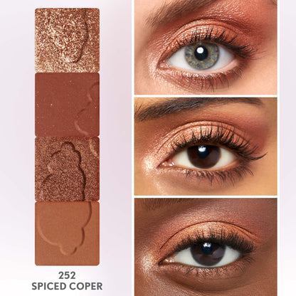 COVERGIRL Clean Colour Eyeshadow Quad #252 Spiced Copper 4g