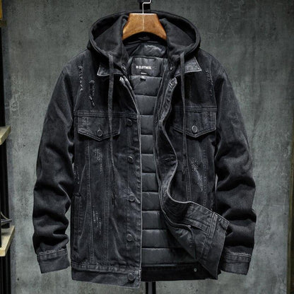 Men Thick denim jacket