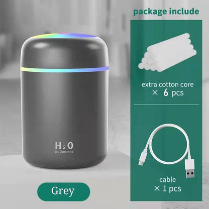 Home Car Charging Colorful Air Humidifier Usb Water Replenishment
