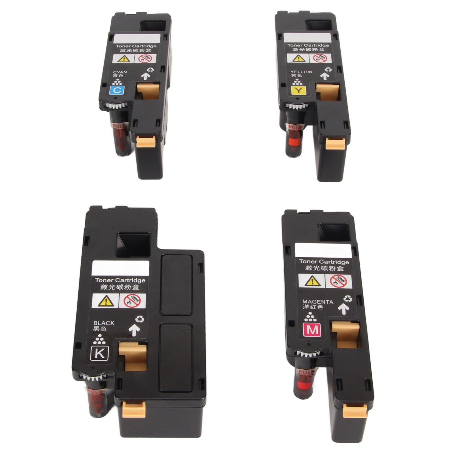 4Pcs Toner Cartridge Replacement Set for Xerox Phaser 6000 6010 Workcentre 6015 Printer