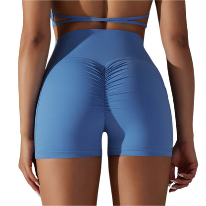 Yoga Shorts With Phone Pocket Design Fitness Sports Pants For Women