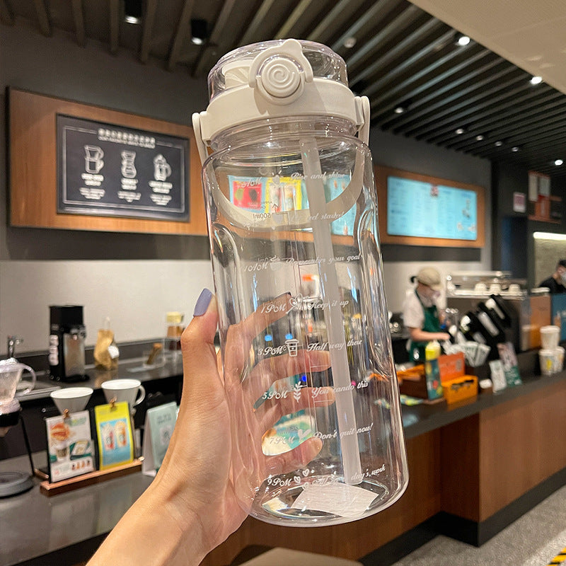 Large Capacity Double Drink Sports Bottle