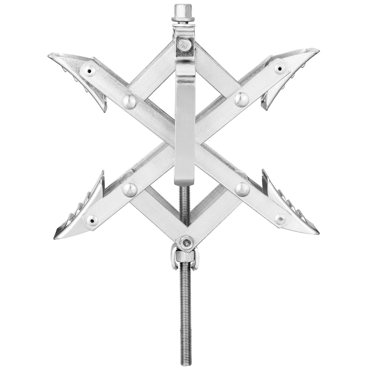VEVOR Camper Wheel Chock Stabilizer, X-shaped RV Stabilizer Wheel Chock, Fit For Tire Space, 2 Sets Of Wheel Chocks With Ratchet Wrench And Storage Bag For Campers Travel Trailers Trucks