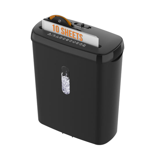 Woolsche 10 Sheet Strip Cut Paper Shredder, P2 Security Level With 3.17-Gallon Basket, CD & Credit Card Shredder - Durable & Fast - Jam Proof System -ETL Certified Home Office Shredders