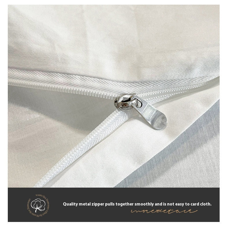 Four-piece Long Velvet High-grade Duvet Cover