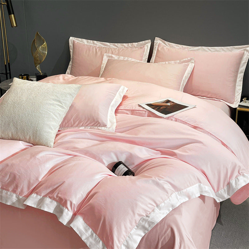 Four-piece Long Velvet High-grade Duvet Cover