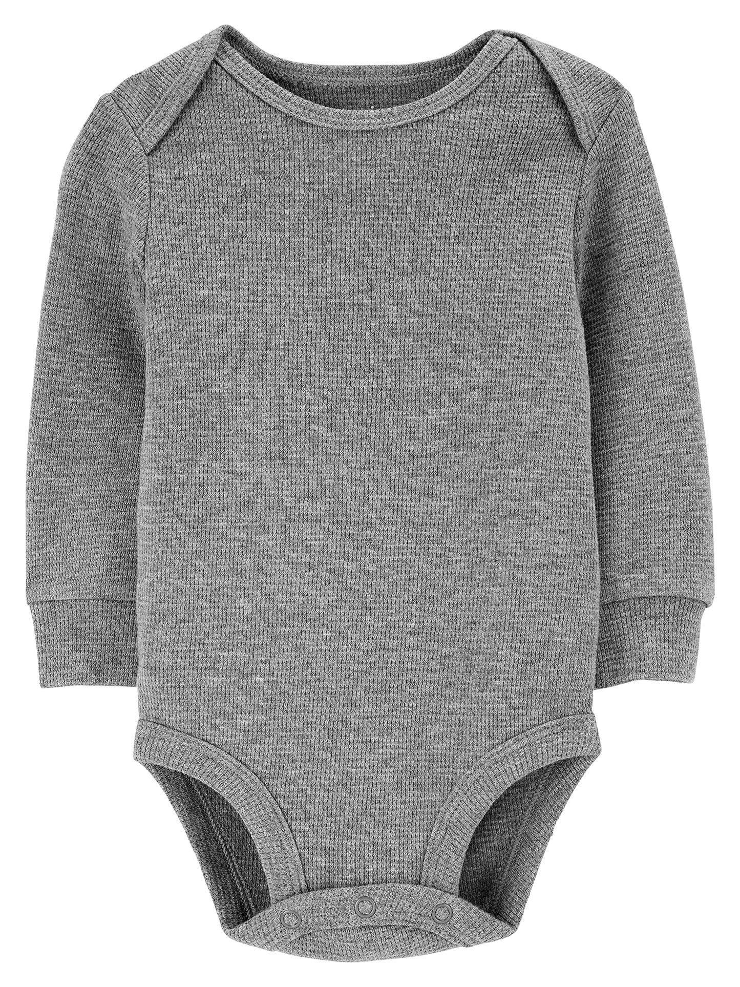 Simple Joys by Carter's Baby 4-Pack Long-Sleeve Thermal Bodysuits, Assorted Heathers, 3-6 Months