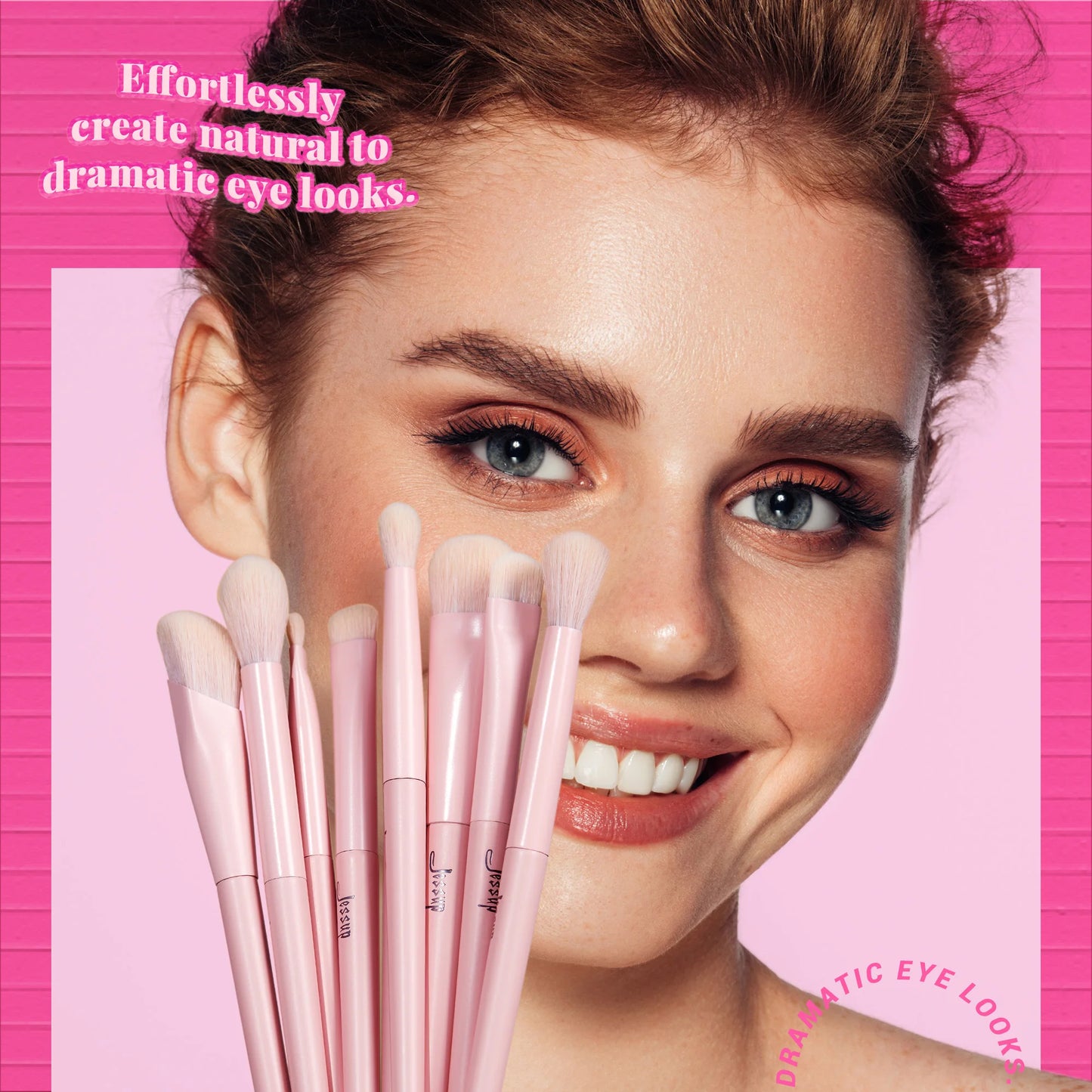 Jessup Pink Makeup Brushes Set 14Pcs Make up Brushes Vegan Foundation Blush Eyeshadow Powder Blending Brush with Gift Box,T495-G