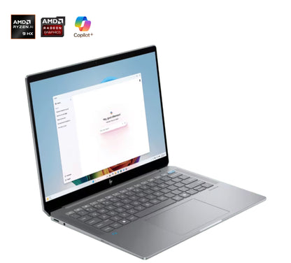 HP OmniBook Ultra AI 14” Laptop with Copilot: 14" 2.2K Touch Display, AMD Ryzen™ AI 9 HX Processor, 32GB RAM, 1TB SSD, Wi-Fi 7, Bluetooth® 5.4, 16.5-Hour Battery Life, Meteor Silver, AY6U8PA