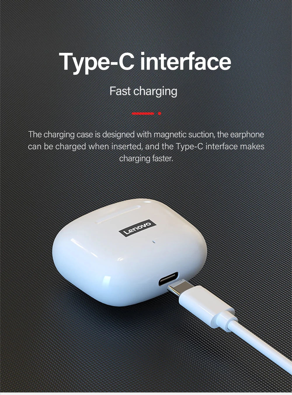 Original Lenovo Thinkplus LivePods LP40pro TWS Semi-in-ear Ergonomic 5.1 Bluetooth Earphone Wireless Stereo Music Calls Headset