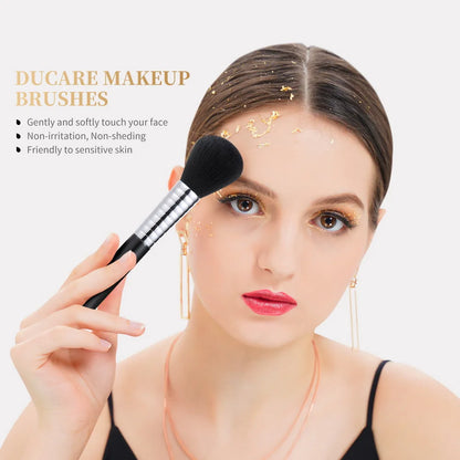 Ducare Makeup Brushes 11Pcs Professional Makeup Brush Set Foundation Powder Blush Eyeshadow Eyebrow Blending Brushes with Holder