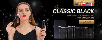 DUcare Professional Makeup Brushes kits Synthetic Hair 17Pcs with Sponge & cleaning tools Pad for Cosmetics Foundation Eyeshadow