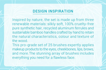 Jessup Professional Makeup Brushes Set Foundation Powder Eyeshadow Liner Blending Brush Make Up Tools Kit Bamboo Synthetic Hair