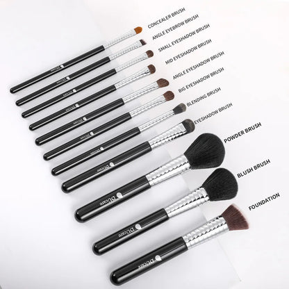 Ducare Makeup Brushes 11Pcs Professional Makeup Brush Set Foundation Powder Blush Eyeshadow Eyebrow Blending Brushes with Holder