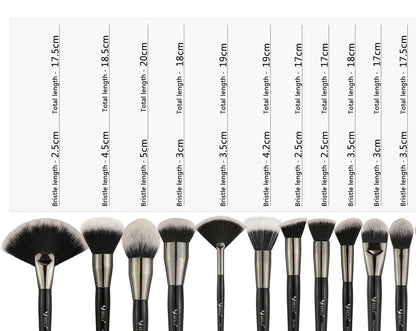 BEILI Professional Premium Makeup Brushes 12/15/22/30/35pcs Foundation Loose Powder Eye Blending Makeup Brush Set Low Price